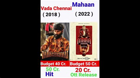 Vada Channai VS Mahaan Movie Comprision Budget And Box Office ...