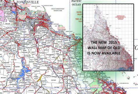 Queensland Pastoral Stations laminated wall map | map of QLD Pastoral ...