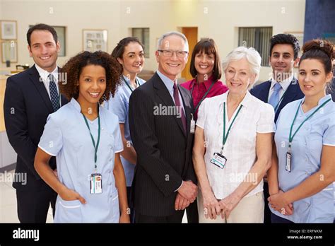 Portrait Of Hospital Medical Team Stock Photo - Alamy