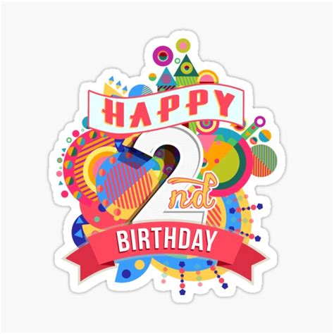 2nd Birthday Stickers | Redbubble