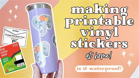 Printable Vinyl Sticker Paper for Inkjet laser Printer Glossy White ...