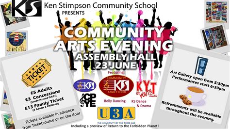 Ken Stimpson School Community Arts Evening at Ken Stimpson Community School Assembly Hall event ...