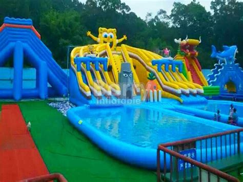 Amusement Water Park - Funny Aqua Park Water Games Spongebob Water ...