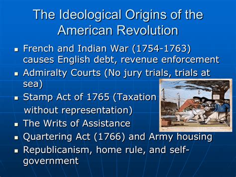 The ideological origins of the american revolution - bdatricks