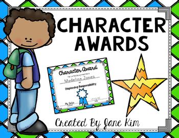 Character Award Certificates FREEBIE by Kim's Creations | TpT