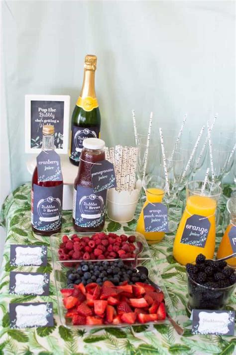 Bubbles and Brews Couples Wedding Shower - Elva M Design Studio