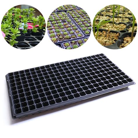 Durable 200 Holes Seedling Tray Garden Pots Planters Block Cassette ...