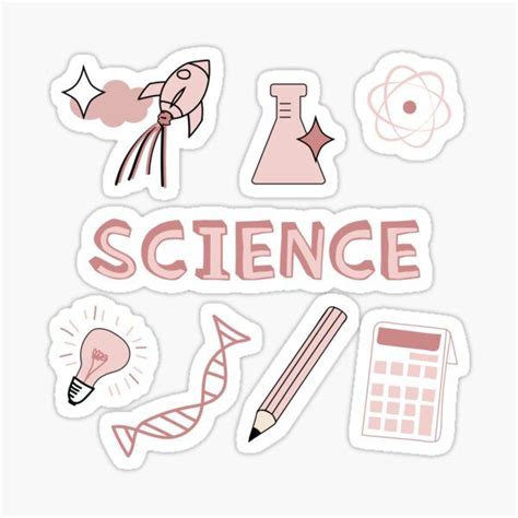 Light Yellow Science School Subject Sticker Pack Sticker by The-Goods in 2021 | School subject ...