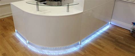 Reception Desk with Cool White LEDs