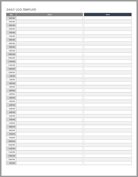 Free Daily Work Schedule Templates | Smartsheet