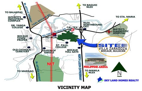 Villa Zaragoza @ Bocaue Bulacan near Phil. Arena - Vicinity map