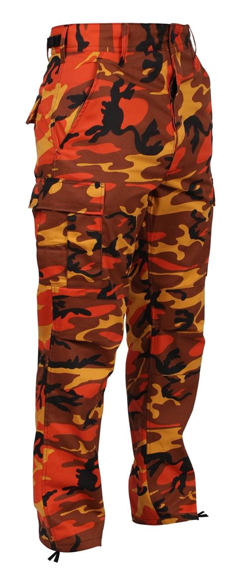 Rothco 8865: Mens BDU Savage Orange Camo Pants (Small) - Walmart.com - Walmart.com