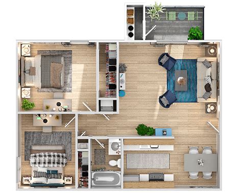 2x1 | 2 Bed Apartment | The Phoenix Sacramento | Sacramento Apartments