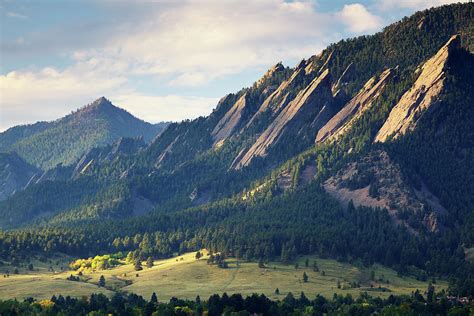 Boulder Colorado Flatirons In Fall #1 by Beklaus