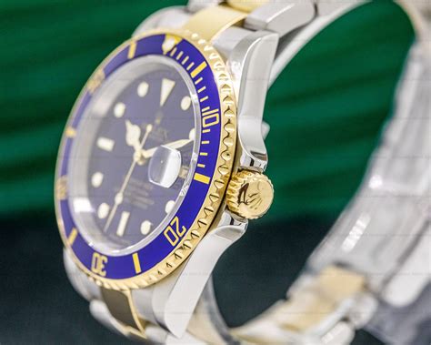 (33139) Rolex 16613 Submariner Blue Dial SS / 18K