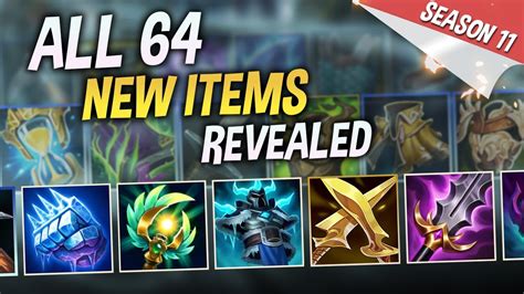 ALL 64 NEW ITEMS REVEALED! LEAGUE OF LEGENDS SEASON 11 - YouTube