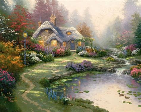 Everett's Cottage, by Thomas Kinkade - Village Gallery