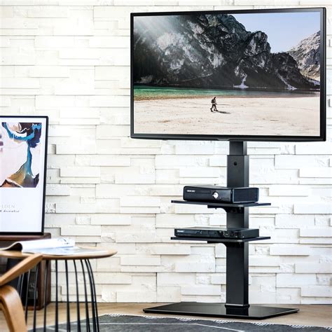 TV Stands & Wall Brackets FITUEYES Floor Cantilever TV Stand with ...