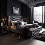 20 Black And Grey Bedroom Ideas Including Small & Master Sizes - HearthandPetals