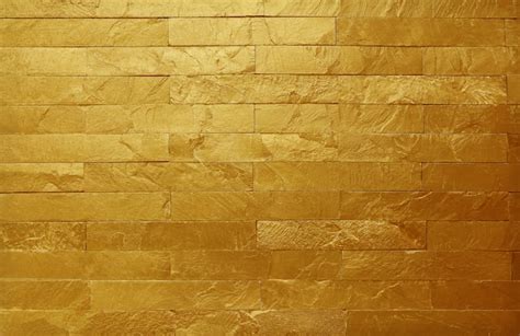 Premium Photo | Golden slate stone wall texture in natural pattern with ...