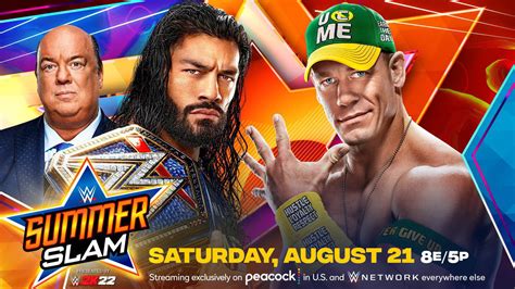 WWE Summerslam 2021: John Cena vs. Roman Reigns Main Event Officially ...