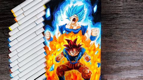 Blue goku super saiyan god - wavewaves