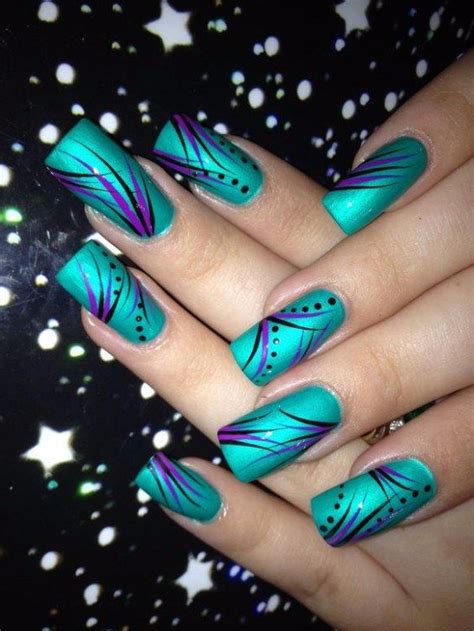 24 Amazing Purple and Teal Nail Designs | Style VP | Page 5