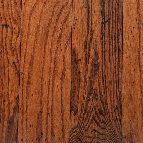 Bruce Distressed Oak Gunstock 3/8 in. Thick x 5 in. Wide Random Length Engineered Hardwood ...