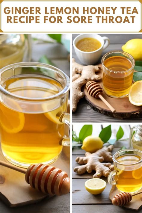 Ginger Lemon Honey Tea Recipe for Sore Throat - Hungarian Chef