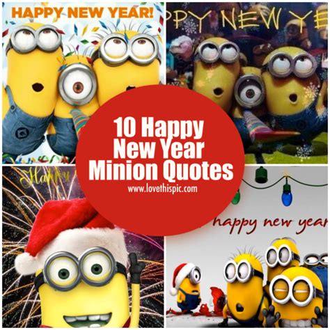 10 Happy New Year Minion Quotes