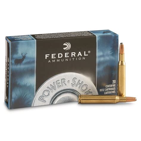 Federal Power-Shok, .270 Winchester, JSP, 150 Grain, 20 Rounds - 50389, .270 Winchester Ammo at ...