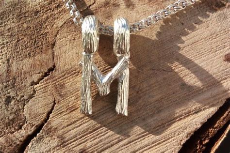 Viking Pendant Rune Ehwaz Viking Jewelry Rune Necklace Elder | Etsy ...