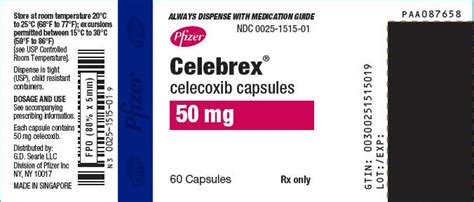 Celebrex - FDA prescribing information, side effects and uses