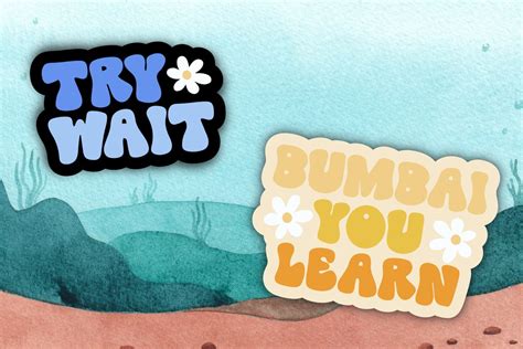 Bumbai You Learn & Try Wait Retro Sticker Hawaii Pidgin Sticker - Etsy