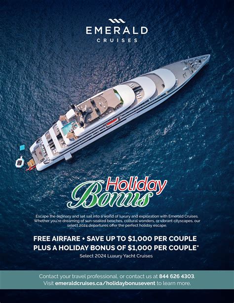 Emerald Cruises Yacht Holiday Bonus winter 2023 by Emerald Cruises ...