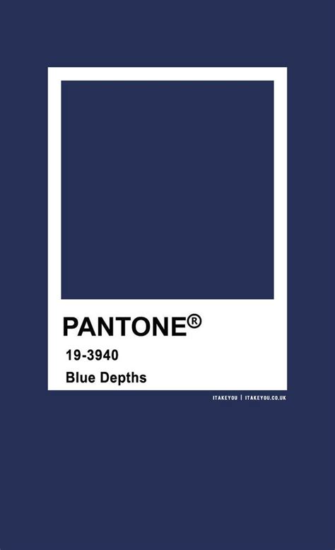 Pantone Color : Pantone Blue Depths | Pantone blue, Pantone palette, Pantone colour palettes