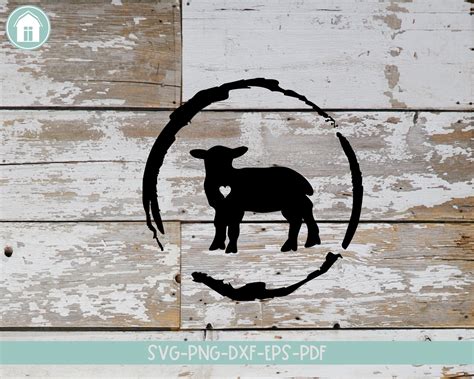 Baby Lamb SVG, Lamb Silhouette Svg, Lamb Clip Art, Lamb Png, Grunge Svg ...