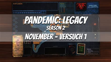 Pandemic Legacy Season 2 - November 1 - YouTube