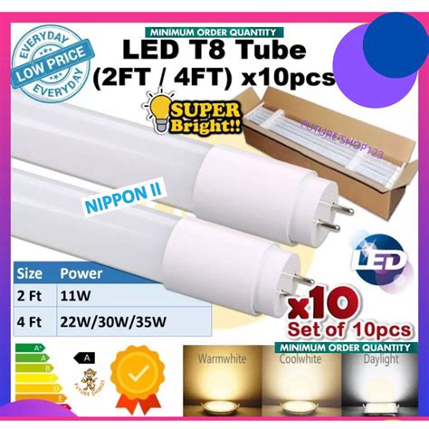 LED T8 Extra Bright 22W 36W 48W 4FT Light Tube Lampu Kalimantang Terang ...