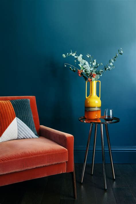 blue orange interior design - Google Search | Decoration chambre bleue ...