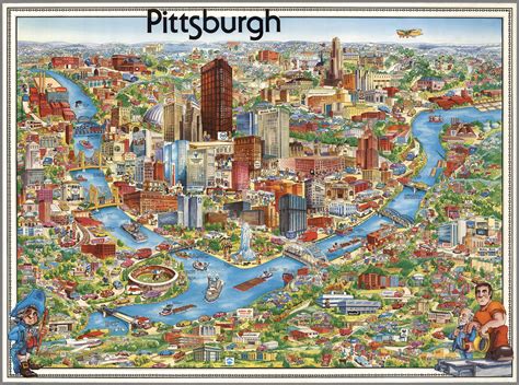 Really cool map of Pittsburgh from 1978 : r/imagesofthe1970s