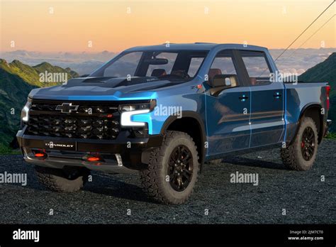 Chevrolet Silverado ZR2 Stock Photo - Alamy