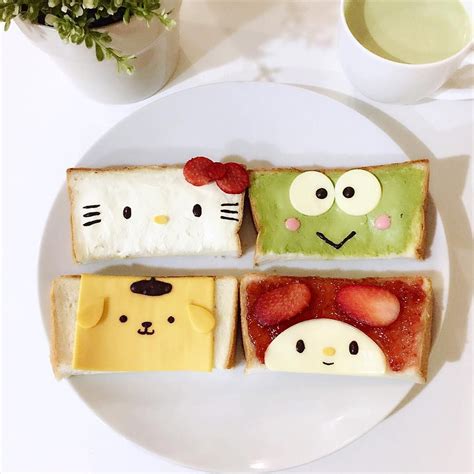 Sanrio sandwiches by Angel (@tmyin11) | Comida nutritiva para niños, Comida divertida para niños ...