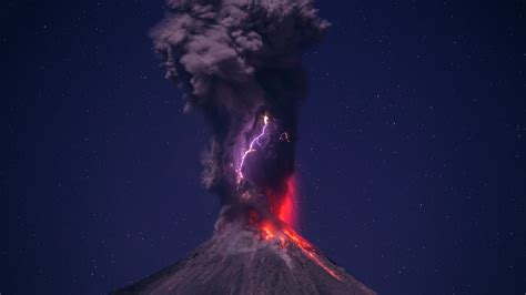 1920x1080 Resolution volcano, eruption, lightning 1080P Laptop Full HD ...