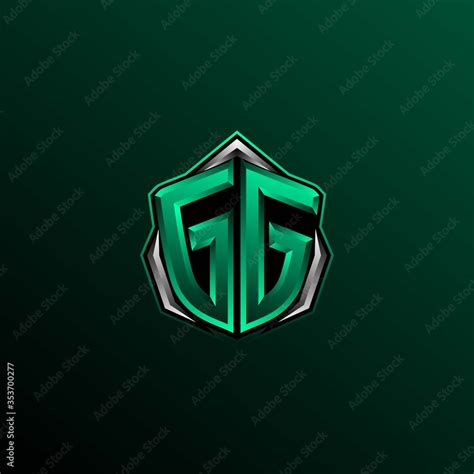 Initial GG logo design, Initial GG logo design with Shield style, Logo for game, esport ...