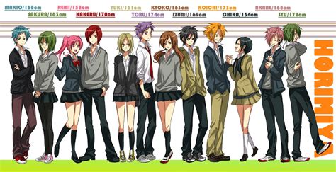 Horimiya Hori Kyouko Miyamura Izumi Yoshikawa Yuki Ishikawa Toru ...