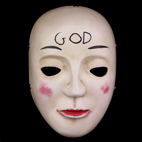 Hot Sale Halloween The Purge Masks Human Clearance Plan GOD High Quality Resin Mask Wearable ...