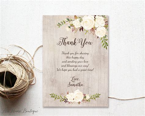 Bridal Shower Thank You Cards Engagement Party Thank You | Etsy