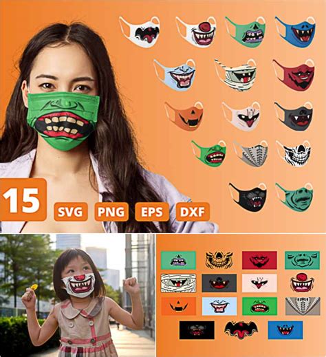 Halloween Funny Face Mask Patterns | Free download