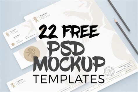 22 Free Photoshop PSD Mockup Templates - Graphic Design Freebies